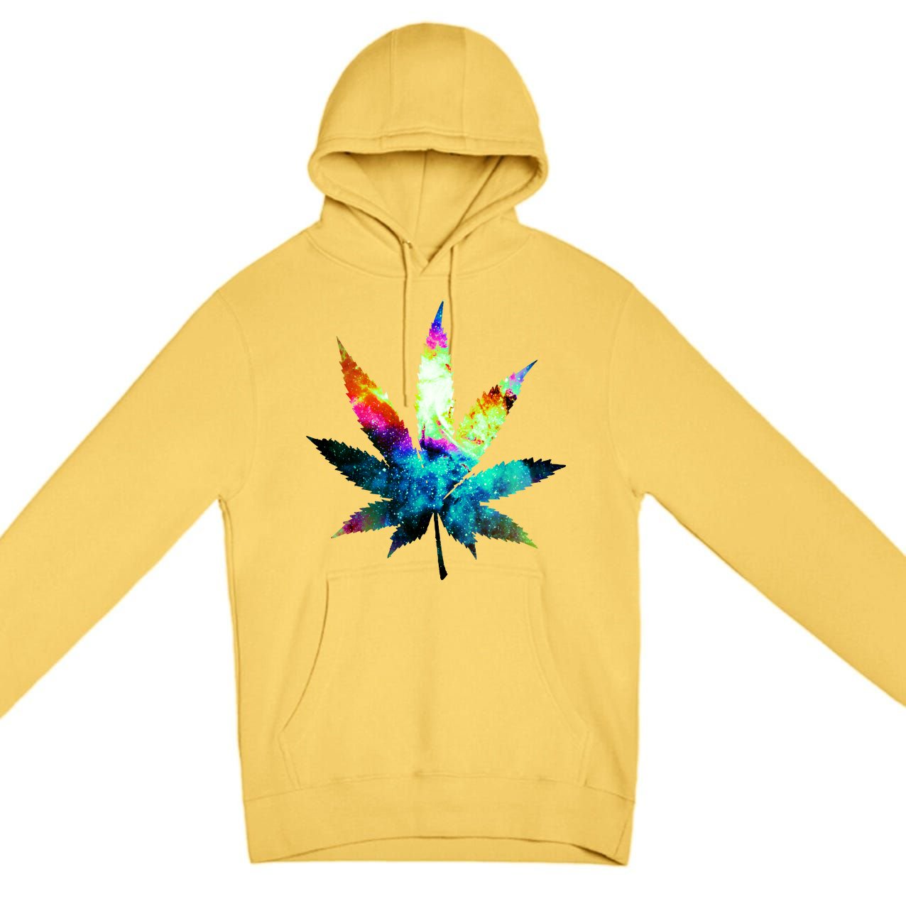 Galaxy Kush In Space Weed Hoodie TeeShirtPalace